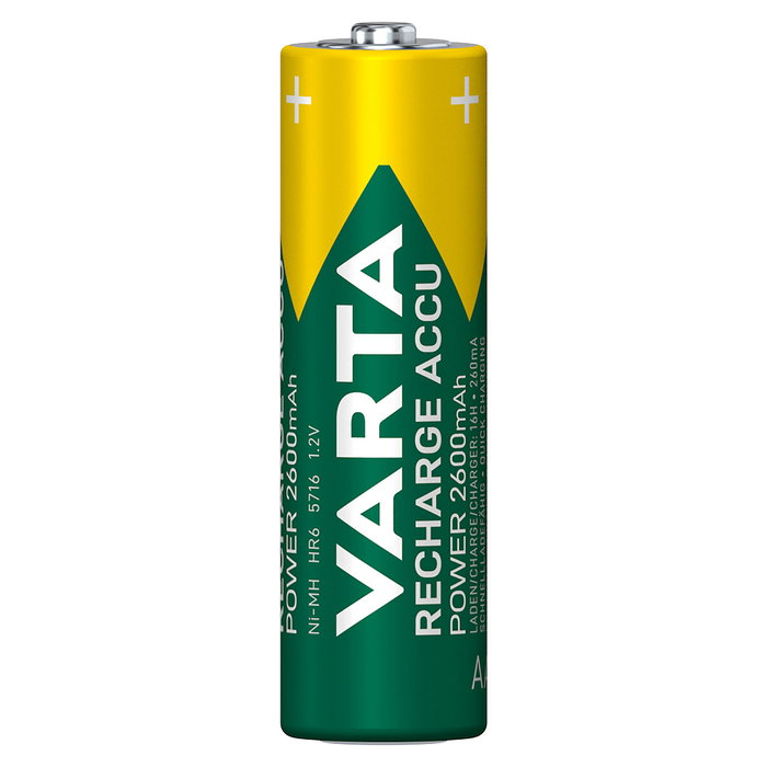 Varta Batería Recargable AA NiMH 2600 mAh - Pack de 2 Pilas - Modelo 05716 (HR06)