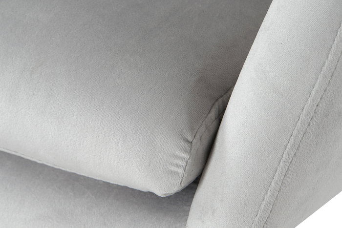 DKD Home Decor Mecedora de Poliéster y Metal Gris DKD Home Decor Mecedora de Poliéster y Metal Gris