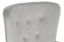 DKD Home Decor Mecedora de Poliéster y Metal Gris