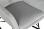 DKD Home Decor Mecedora de Poliéster y Metal Gris