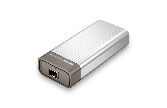 QNAP USB 4 Tipo C a 10GbE SFP+ Adaptador de Red Ethernet para Windows 11/Ubuntu - Chipset AQC100S, Incluye Cable USB-C