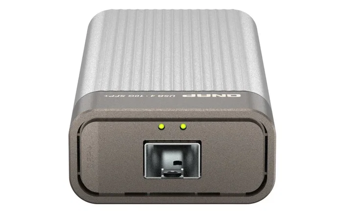 QNAP QNA-UC10G1SF Adaptador de Red USB 4 Type-C a 1 puerto 10GbE SFP+ Plata QNAP QNA-UC10G1SF Adaptador de Red USB 4 Type-C a 1 puerto 10GbE SFP+ Plata