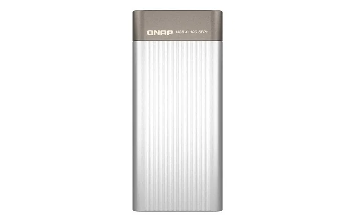 QNAP QNA-UC10G1SF Adaptador de Red USB 4 Type-C a 1 puerto 10GbE SFP+ Plata QNAP QNA-UC10G1SF Adaptador de Red USB 4 Type-C a 1 puerto 10GbE SFP+ Plata