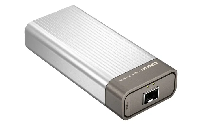 QNAP QNA-UC10G1SF Adaptador de Red USB 4 Type-C a 1 puerto 10GbE SFP+ Plata QNAP QNA-UC10G1SF Adaptador de Red USB 4 Type-C a 1 puerto 10GbE SFP+ Plata