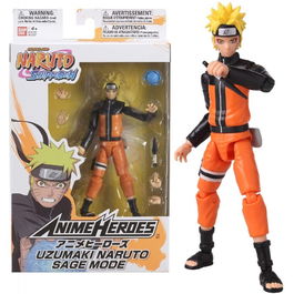 Bandai ANIME HEROES Figura de Acción Naruto Uzumaki Modo Sabio 17cm