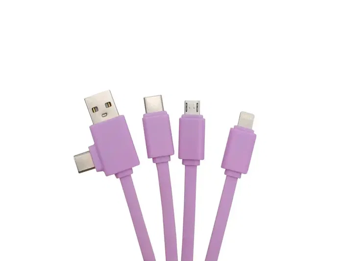 Mr. Wonderful Cable Multiconector 3 en 1 3D con USB-C, Micro USB y Lightning Mr. Wonderful Cable Multiconector 3 en 1 3D con USB-C, Micro USB y Lightning