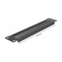 DeLOCK Panel de relleno para gabinete de red de 10 pulgadas con ventilación, 1U, Negro
