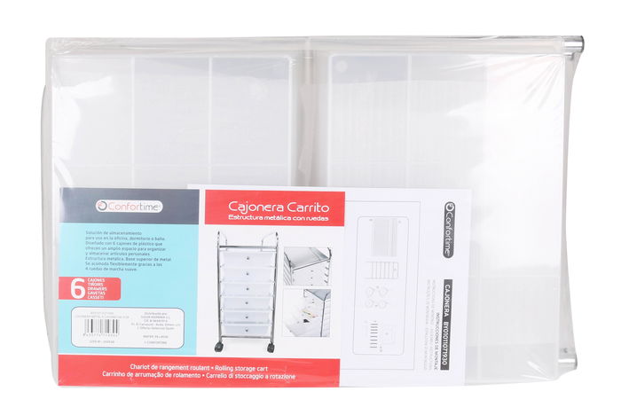 Confortime Cajonera Metal 6 Cajones 66.5 cm (2 Unidades)