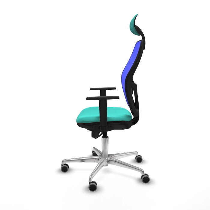 PIQUERAS Y CRESPO Silla de oficina Jorquera con mecanismo Sincro, Turquesa y Azul PIQUERAS Y CRESPO Silla de oficina Jorquera con mecanismo Sincro, Turquesa y Azul