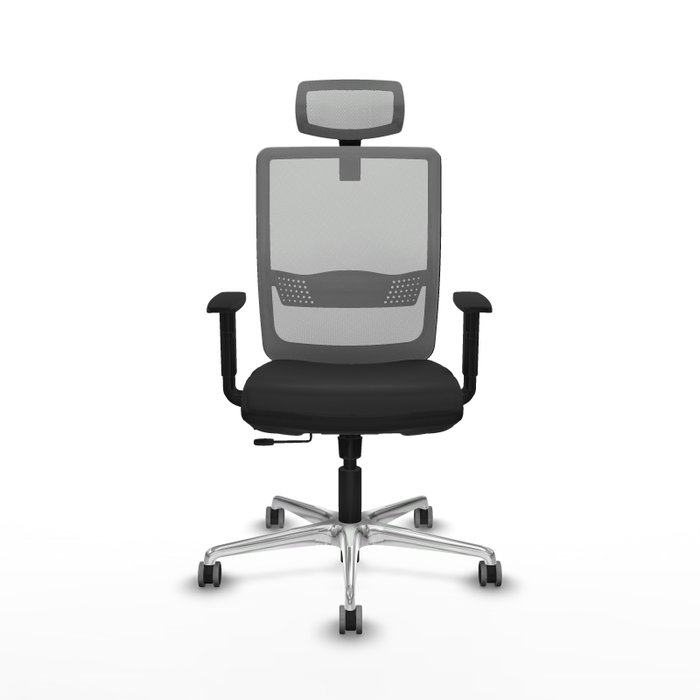 PIQUERAS Y CRESPO Silla de oficina Haches con mecanismo Sincro/Traslack, Negro/Gris PIQUERAS Y CRESPO Silla de oficina Haches con mecanismo Sincro/Traslack, Negro/Gris