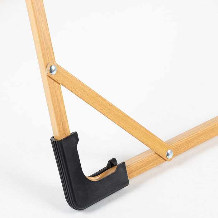 Aktive Silla plegable alta glamping crema aluminio