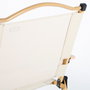 Aktive Silla plegable alta glamping crema aluminio