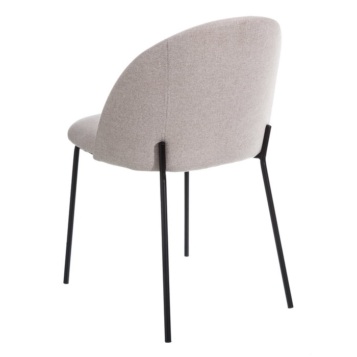 Ixia Silla Moderna Beige Tejido-Metal Ixia Silla Moderna Beige Tejido-Metal