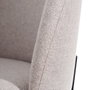 Ixia Silla Moderna Beige Tejido-Metal