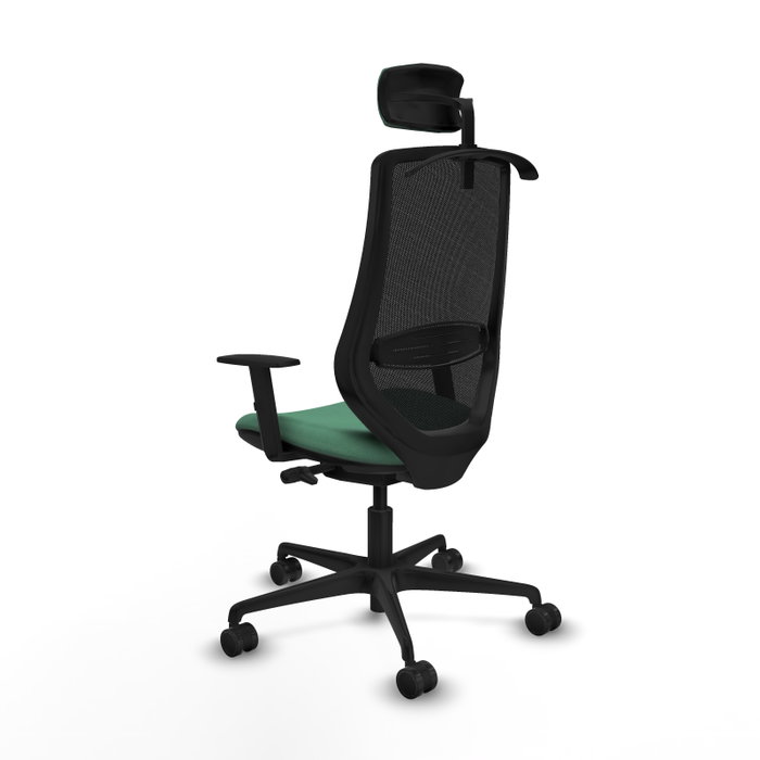 PIQUERAS Y CRESPO Silla de oficina Mardos con mecanismo Sincro/Traslack Verde esmeralda