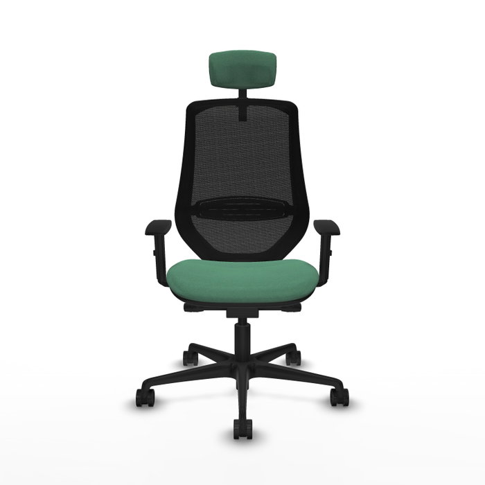 PIQUERAS Y CRESPO Silla de oficina Mardos con mecanismo Sincro/Traslack Verde esmeralda