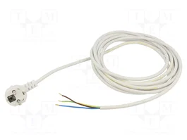 JONEX Cable de alimentación H05VV-F 3x0,75mm2 5m