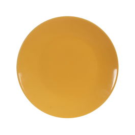 Plato Llano Mostaza Stoneware Cocina 26 X 26 X 3 cm