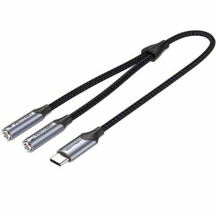 Vention Conversor USB-C Macho a 2x Jack 3.5 mm Hembra BGNHY Gris Vention Conversor USB-C Macho a 2x Jack 3.5 mm Hembra BGNHY Gris