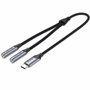 Vention Conversor USB-C Macho a 2x Jack 3.5 mm Hembra BGNHY Gris