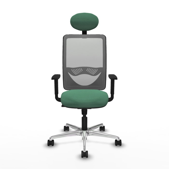PIQUERAS Y CRESPO Silla de oficina Zulema Verde esmeralda y Gris PIQUERAS Y CRESPO Silla de oficina Zulema Verde esmeralda y Gris