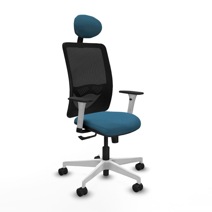 PIQUERAS Y CRESPO Silla de oficina Zulema con mecanismo Sincro, Verde petróleo y Negro PIQUERAS Y CRESPO Silla de oficina Zulema con mecanismo Sincro, Verde petróleo y Negro