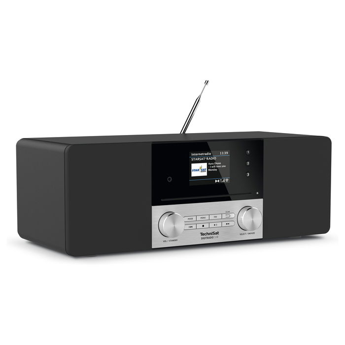 TechniSat DigitRadio 3 IR Radio Digital Portátil DAB FM Color Negro y Plata