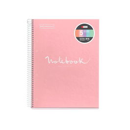 Bloc Miquelrius Emotions Notebook 5 Micro.Tapa Extra A4 120H 90G Horizontal Rosa (Set de 5)