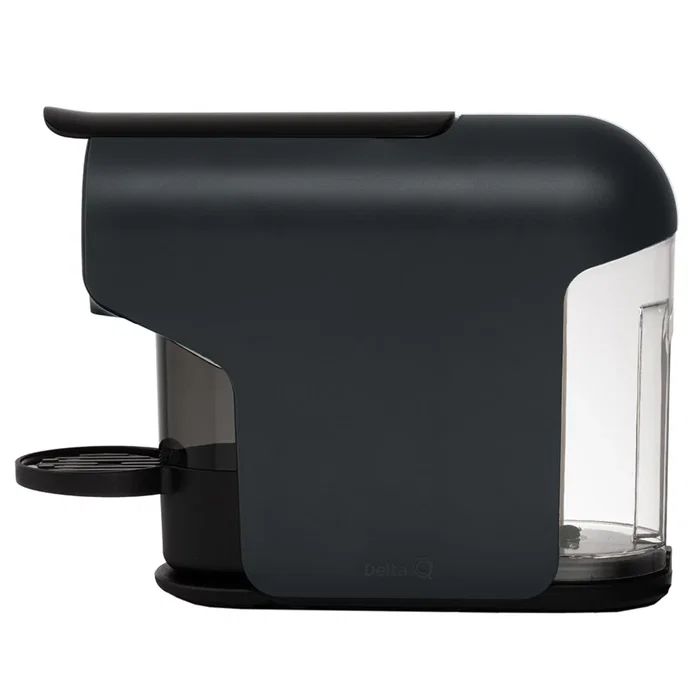 Delta Q QUICK Cafetera Semiautomática de Cápsulas 0.8L, Sistema Agua Caliente para Café y Espresso, 1200W, Negro