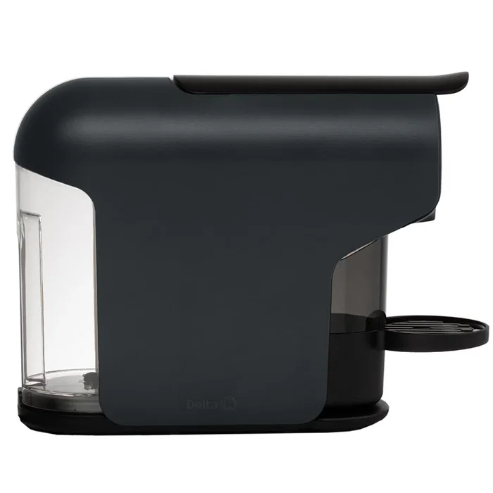 Delta Q QUICK Cafetera Semiautomática de Cápsulas 0.8L, Sistema Agua Caliente para Café y Espresso, 1200W, Negro