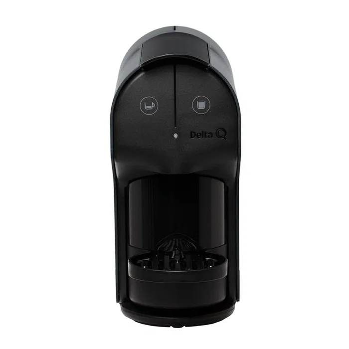 Delta Q QUICK Cafetera Semiautomática de Cápsulas 0.8L, Sistema Agua Caliente para Café y Espresso, 1200W, Negro