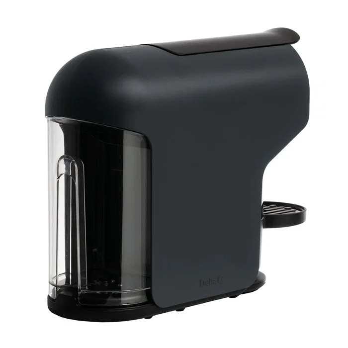 Delta Q QUICK Cafetera Semiautomática de Cápsulas 0.8L, Sistema Agua Caliente para Café y Espresso, 1200W, Negro