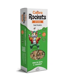 Calibra Rockets Sticks Roedores Nuez Y Coco 120 gr