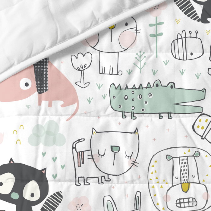 Colcha HappyFriday Moshi Moshi Multicolor 200 x 260 cm Animales Colcha HappyFriday Moshi Moshi Multicolor 200 x 260 cm Animales