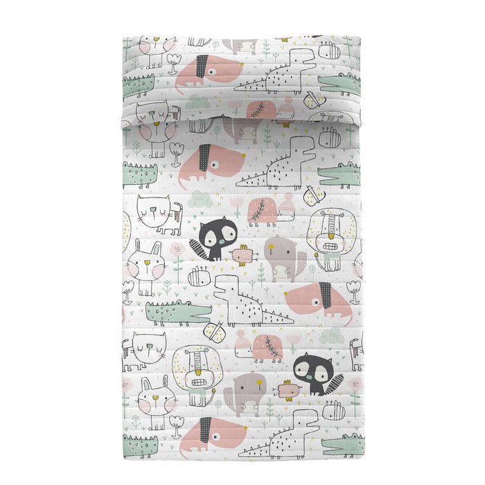Colcha HappyFriday Moshi Moshi Multicolor 200 x 260 cm Animales Colcha HappyFriday Moshi Moshi Multicolor 200 x 260 cm Animales