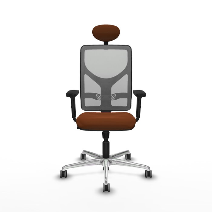 PIQUERAS Y CRESPO Silla de oficina Motilla con Mecanismo Sincro, Marrón y Gris PIQUERAS Y CRESPO Silla de oficina Motilla con Mecanismo Sincro, Marrón y Gris