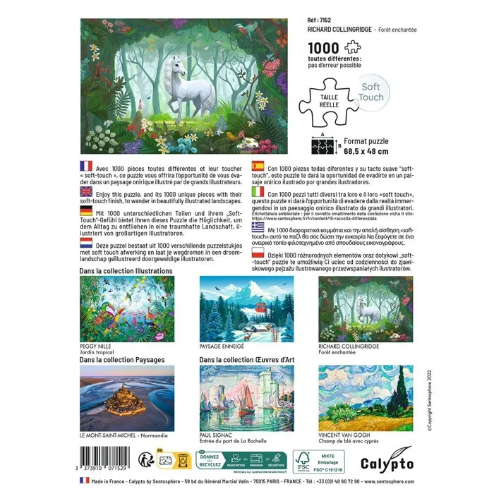 Sentosphere Rompecabezas Calypto SEN3373910071529 Richard Collingridge - 1000 Piezas - Bosque Encantado - Puzzle Para Adultos y Niños +9 Años