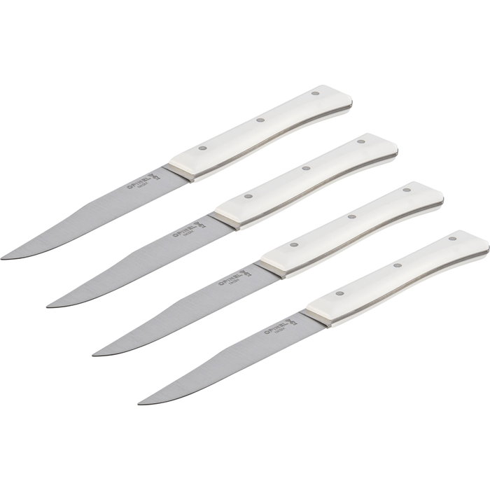 Opinel Set de 4 Cuchillos de Mesa Facette Blanco con Hoja de 11 cm Skew: B167A7JR9N Opinel Set de 4 Cuchillos de Mesa Facette Blanco con Hoja de 11 cm Skew: B167A7JR9N