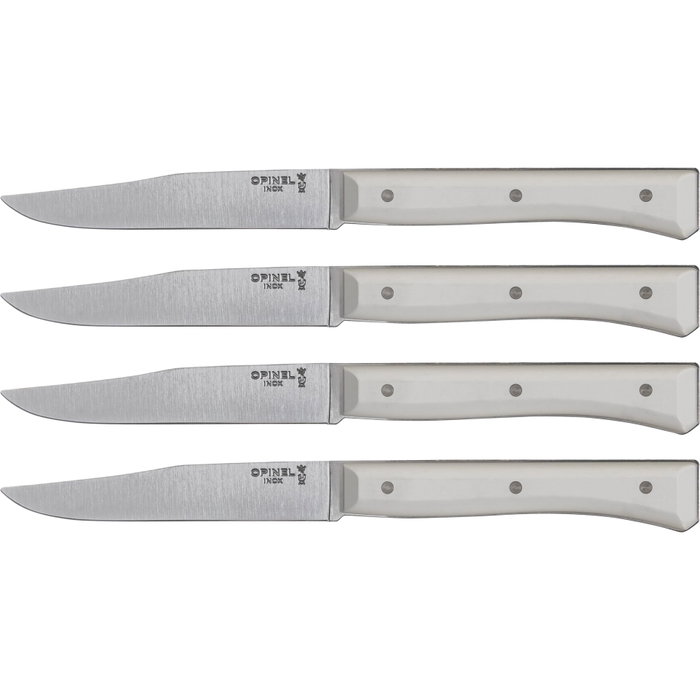 Opinel Set de 4 Cuchillos de Mesa Facette Blanco con Hoja de 11 cm Skew: B167A7JR9N Opinel Set de 4 Cuchillos de Mesa Facette Blanco con Hoja de 11 cm Skew: B167A7JR9N