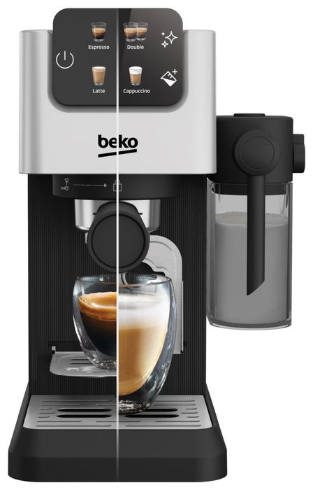 Beko CaffeExperto CEP5304X Cafetera espresso manual, 1628 W, Plata