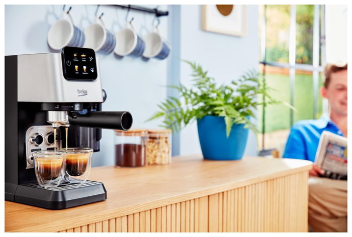 Beko CaffeExperto CEP5304X Cafetera espresso manual, 1628 W, Plata