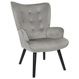 Home Deco Factory Butaca-sillón Giulia Gris
