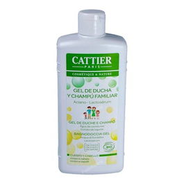 Cattier Gel de Baño/Ducha con Leche de Avena 500ml - Hidrata, Acondiciona y Calma la Piel, Apto para Niños y Adultos