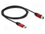 DeLOCK Cable USB 3.2 Gen 1 de 2 m con conectores Tipo-A a Tipo-B