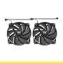 Thermaltake CT200 Ventilador para PC 200 mm Negro, 500-900 RPM, 27.2 dB, 131.6 CFM, 4 Pines, 1 Unidad
