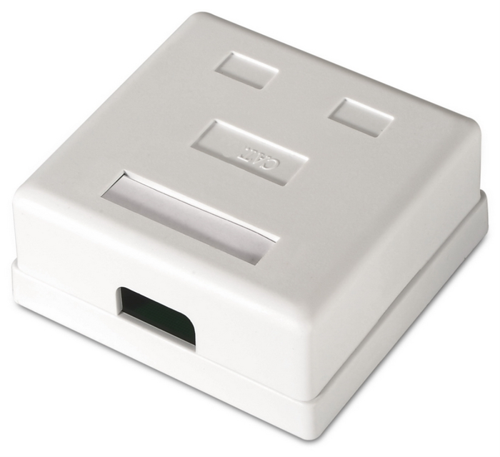 Aisens Roseta de Superficie RJ45 Cat.6 UTP 2 Tomas Blanco