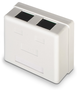 Aisens Roseta de Superficie RJ45 Cat.6 UTP 2 Tomas Blanco