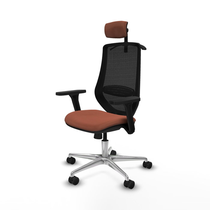 PIQUERAS Y CRESPO Silla de oficina Mardos con mecanismo Sincro, Marrón y Negro PIQUERAS Y CRESPO Silla de oficina Mardos con mecanismo Sincro, Marrón y Negro
