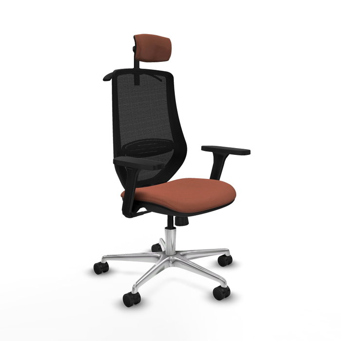 PIQUERAS Y CRESPO Silla de oficina Mardos con mecanismo Sincro, Marrón y Negro PIQUERAS Y CRESPO Silla de oficina Mardos con mecanismo Sincro, Marrón y Negro