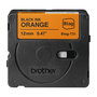 Brother BTAG-T31 Cinta Etiquetas 12 mm x 4 m Negro/Naranja para P-touch PT-N10, PT-N20, PT-N25BT